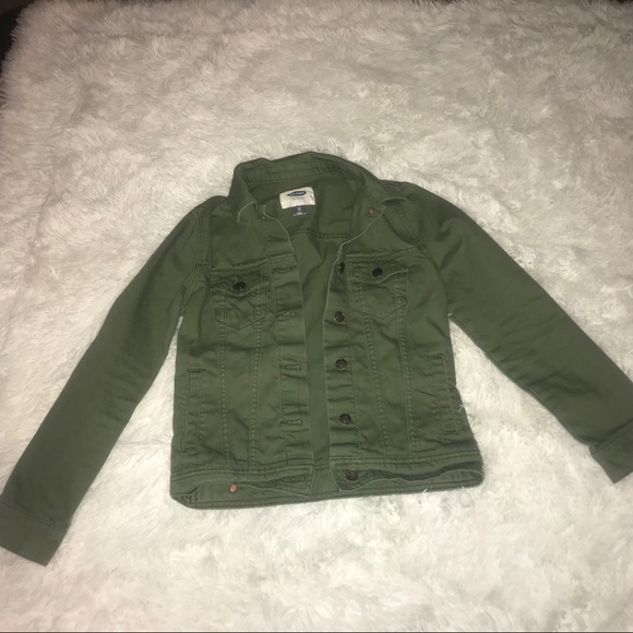 denim olive green jacket